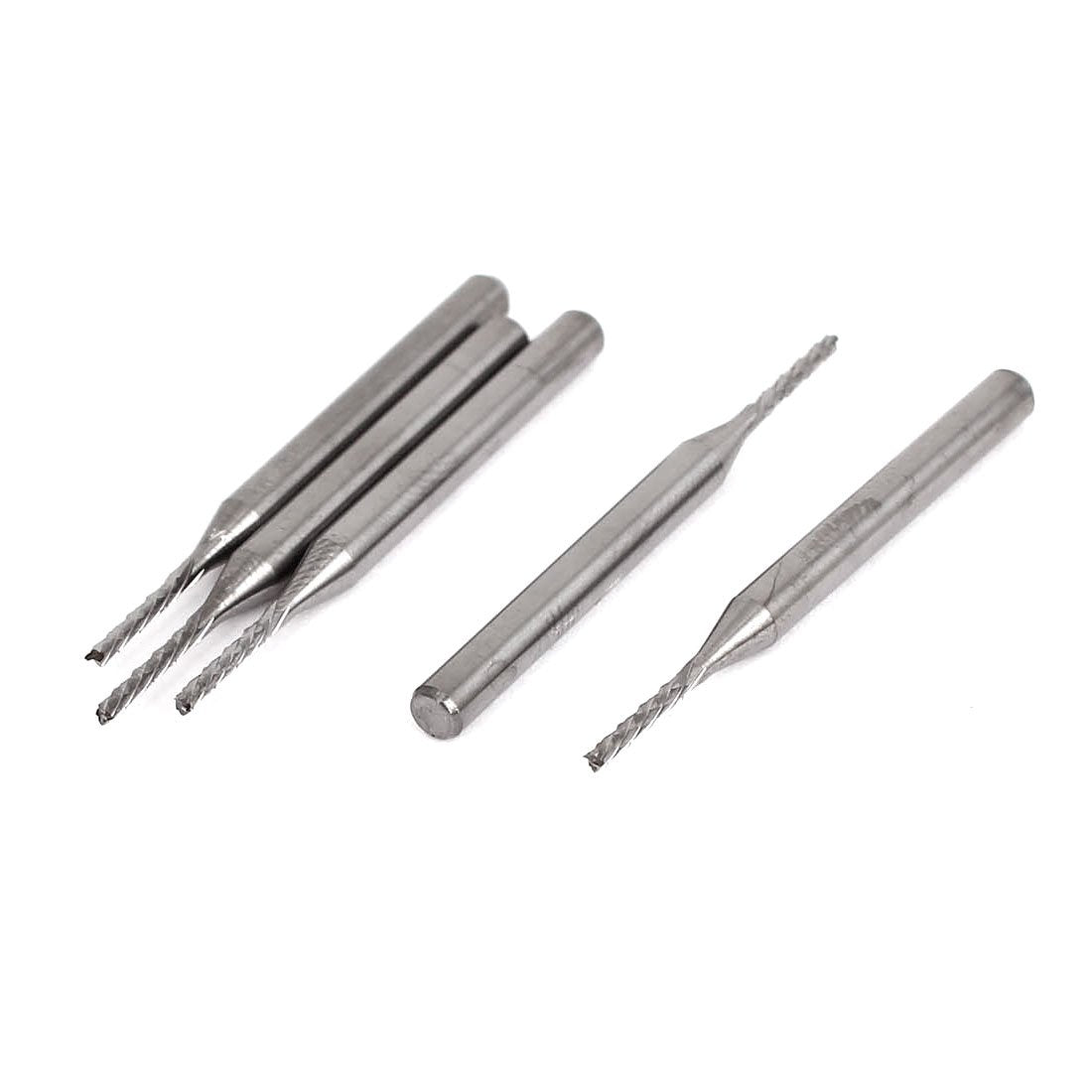 1.2mm Tungsten Carbide End Mill Endmill CNC PCB Engraving Bits 4 Flutes Left Hand 5 Pcs