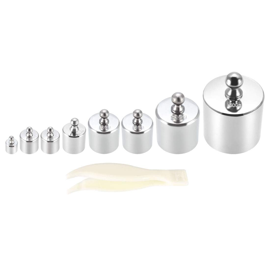 Calibration Weight Set 10g 20g 50g 100g 200g 500g M2 Precision Chrome Plated Steel for Digital Balance Scales