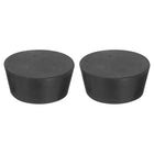 2 Pcs Solid Rubber Stopper, Tapered Lab Seal Tube Stopper Plug for Test Tube Flasks Glass Containers Industry and Laboratories, 90x75x39mm Black
