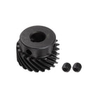 10mm Inner Aperture 20T Helical Bevel Gear 1 Mod Hardened 45# Steel Spur Diff Differential 3x1.4mm Keyway Motor Spiral Bevel Gear Parts Accessories, Left Direction