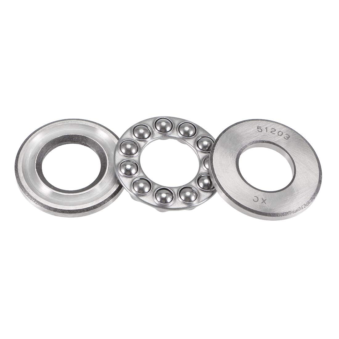 51203 Thrust Ball Bearings 18mm x 35mm x 12mm Chrome Steel Single Direction