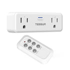 LinkMejor Remote Control Outlet Plug, Wireless Switch with 2 Sockets