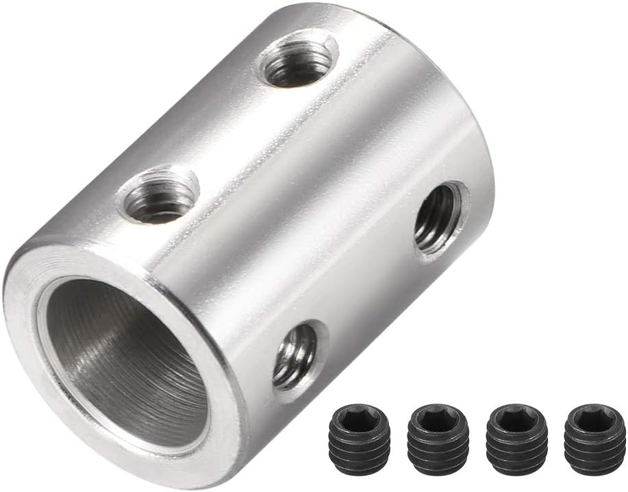 10mm to 10mm Bore Rigid Coupling Set Screw L22XD16 45# Steel,Shaft Coupler Connector for 3D Printers, Motor Accessories