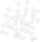 Silicone O-Rings, 5mm OD 2mm ID 1.5mm Width VMQ Seal Gasket for Compressor Valves Pipe Repair, White, Pack of 40