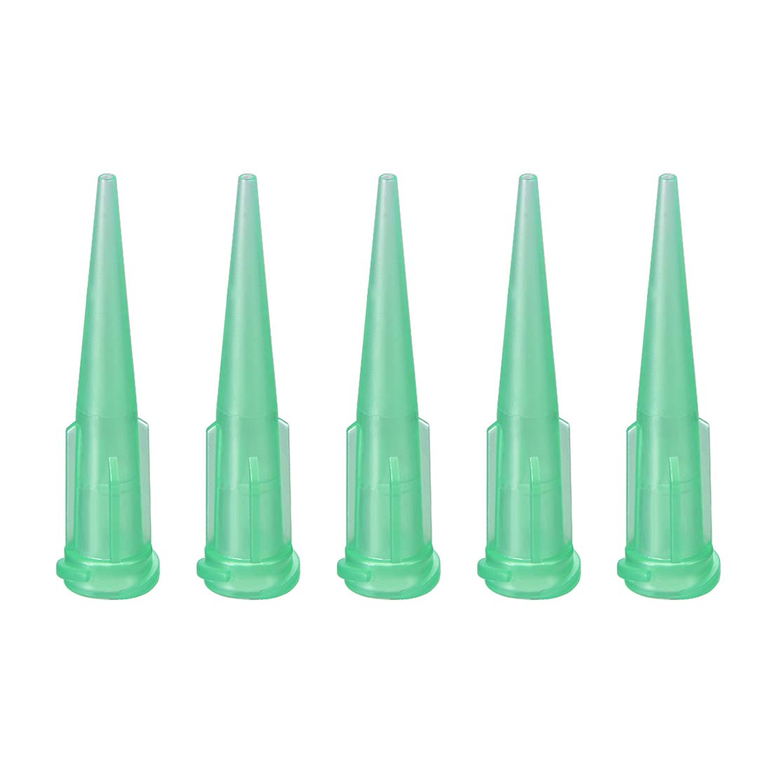 Industrial Blunt Tip Tapered Dispensing Fill Needle 18ga X 1.26" Green 5pcs