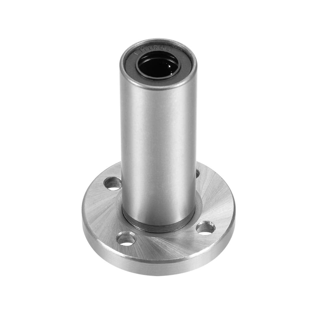 LM10UU Extra Long Round Flange Linear Ball Bearings, 10mm Bore Dia, 19mm OD, 55mm Length 1Pcs
