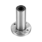 LM10UU Extra Long Round Flange Linear Ball Bearings, 10mm Bore Dia, 19mm OD, 55mm Length 1Pcs