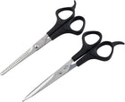 LinkMejor 2 Pcs Stainless Steel Cutting Thinning Hair Scissors