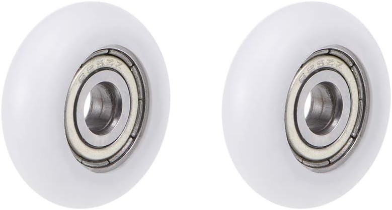 625ZZ Plastic Coated Ball Bearing 5x23x7mm for Silde Door Windows Furniture Pulley 2pcs