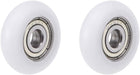 625ZZ Plastic Coated Ball Bearing 5x23x7mm for Silde Door Windows Furniture Pulley 2pcs