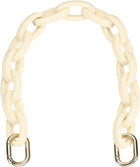 16.1" Acrylic Chain Strap, Handle Purse Extension Decorative Strap, Women Bag Charm Replacement for Handbag, Wallet, Crossbody Shoulder Bags, Beige