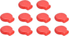 Earring Pads, 20pcs - Silicone Clip-on Earring Backs, Soft Earring Backs Replacements Earrings Cushions (Red,10x9mm)