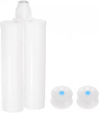Epoxy Gun Adhesive Cartridge, 220mm Plastic Resin Mixer Dual Glue Cartridge with Gray Piston for 400ml/13.5oz 1:1 AB Glue Adhesive Gun