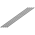 4Pcs Square Steel Bar Stock, 11/64"x11/64"x12"(4mmx4mmx305mm) 1045 Square Steel Rod Bars Precision Key Stock for Keyways Structural Support Industrial Machinery DIY Craft