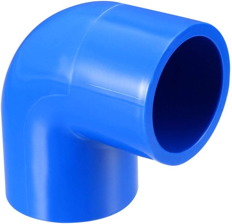 20mm Slip 90 Degree PVC Pipe Fitting Elbow Coupling Adapter Blue 10 Pcs