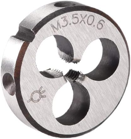 M3.5 x 0.6 Metric Round Die, Machine Thread Right Hand Threading Die, Alloy Steel Screw Thread Cutting Die