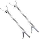 36inch Grabber Gripper Tool Extender Claw Garbage Picker Stainless Steel Gray 2Pcs