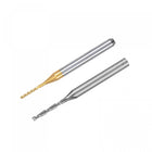 1mm Titanium Coat, 1.5mm x 12mm Carbide End Mill Cutter CNC Router Bits 1/8" Shank 15pcs
