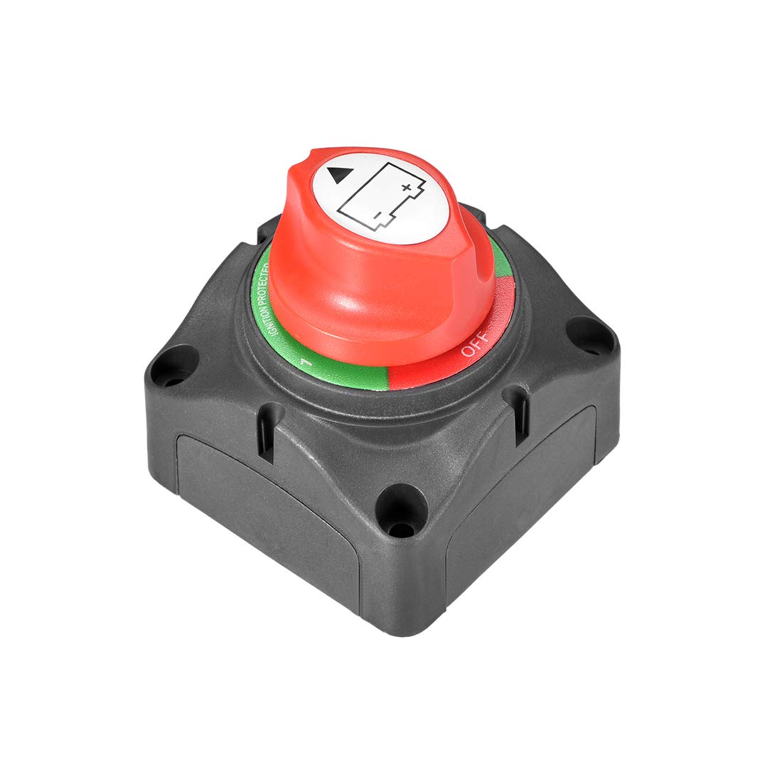 DC 12-24V ON/OFF/ON Rotary Battery Disconnect Switch Cut/Off Battery Power Switch 300 Amp for Ship Boat RV Truck with Screw