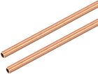 Copper Round Tube, 2mm OD 0.2mm Wall Thickness 300mm Long Straight Pipe Tubing 2 Pcs
