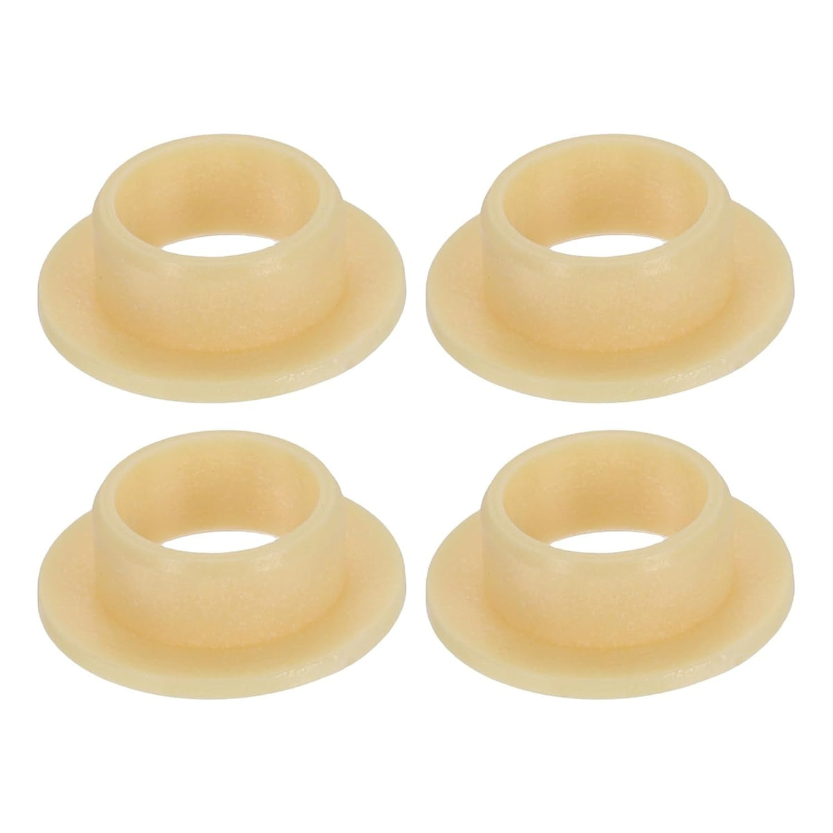 4Pcs Flanged Sleeve Bearing, Plastic Bushing ID 8mm x OD 10mm x Length 5mm POM Bushing, Yellow
