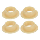 4Pcs Flanged Sleeve Bearing, Plastic Bushing ID 8mm x OD 10mm x Length 5mm POM Bushing, Yellow