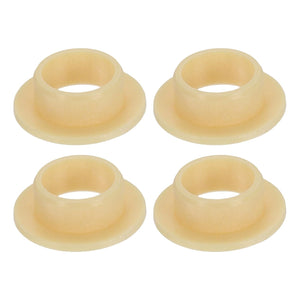 4Pcs Flanged Sleeve Bearing, Plastic Bushing ID 8mm x OD 10mm x Length 5mm POM Bushing, Yellow