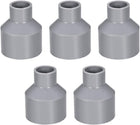 PVC DWV Reducing Coupling Schedule 40 Gray 20mm x 40mm Socket 5Pcs