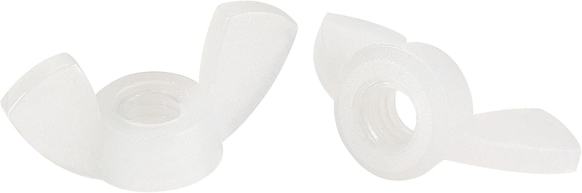M4 Wing Nuts Nylon Butterfly Nut Hand Twist Tighten Fasteners White 15pcs