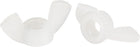 M4 Wing Nuts Nylon Butterfly Nut Hand Twist Tighten Fasteners White 15pcs