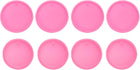 8 Pcs Circle Resin Moulds, Silicone Epoxy Mould Kit with Hole for Pendant Keychains Ornament Jewelry Resin Art Crafts Making DIY Crafts, Pink