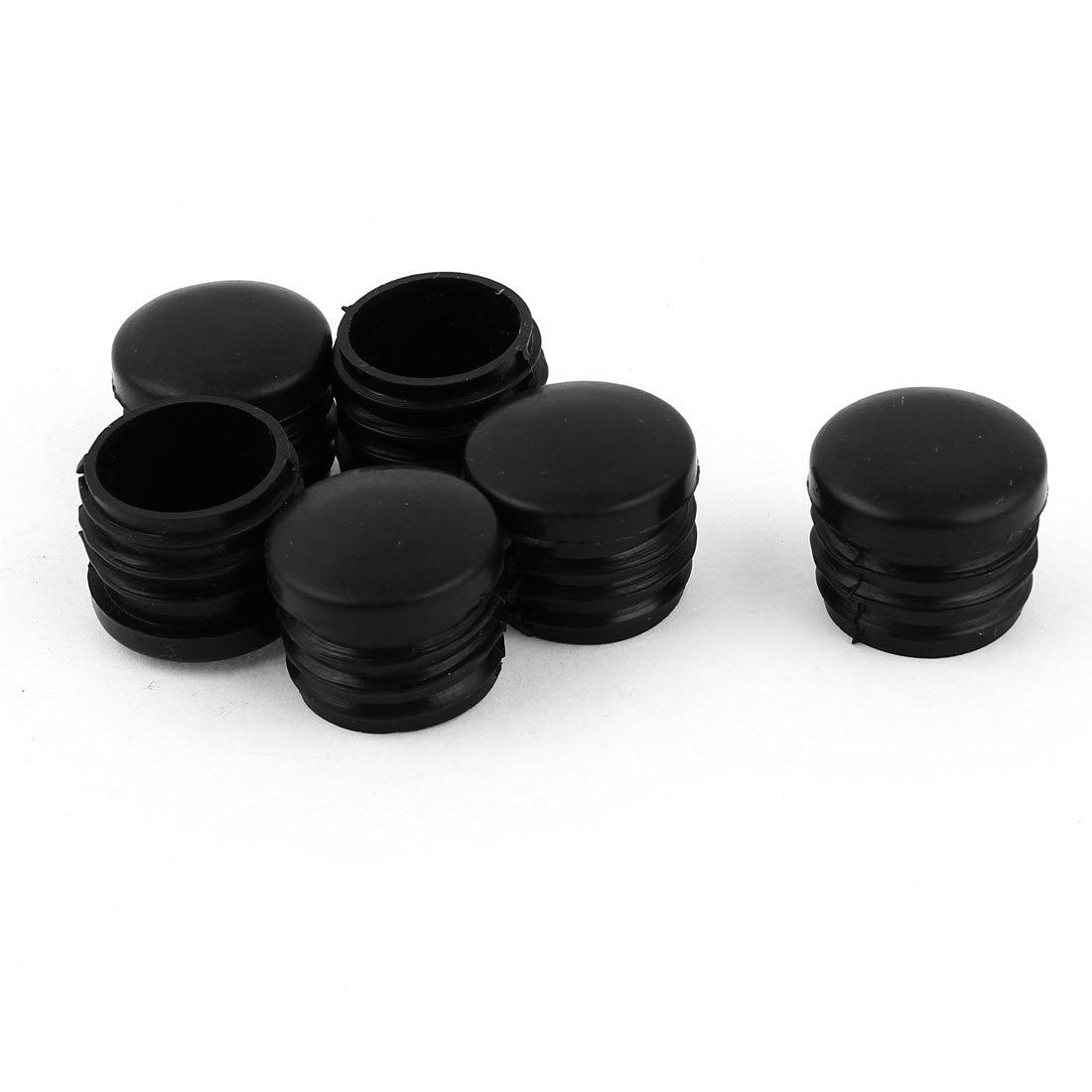 A14091100ux0107 6 Pcs 24 mm Diameter Plastic Blanking End Caps Round Tubing Tube Insert (Pack of 6)
