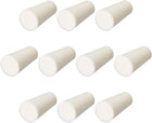 12-17mm Beige Drilled Silicone Stopper Plugs for Flask Test Tube Stopper 10pcs