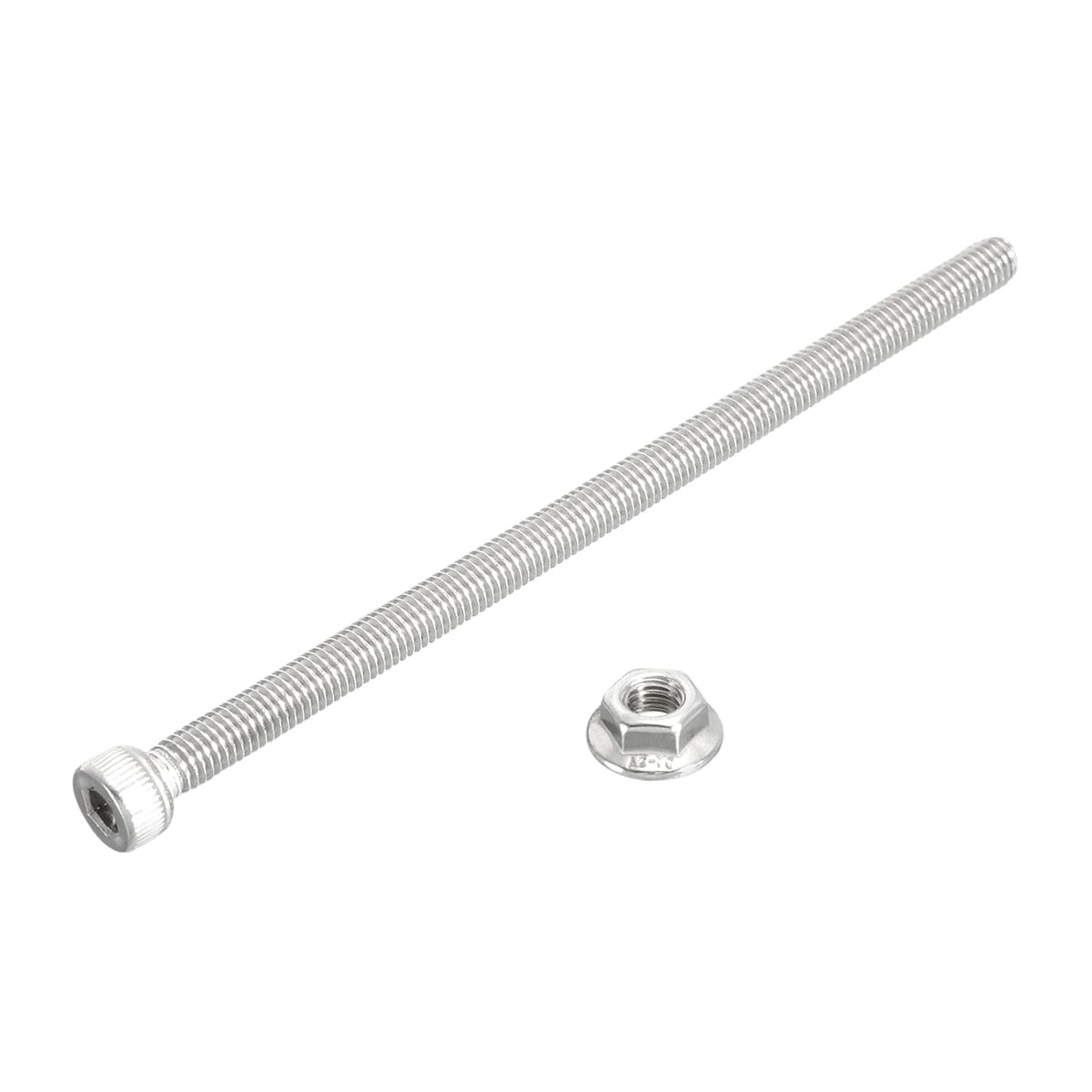 M5x8mm Hex Socket Bolt, M5 Hex Lock Nuts, 304 Stainless Steel Fastener 10 Set