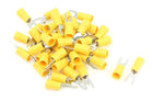 44 Pcs SV5.5-4S AWG 12-10 Wire Connector Yellow Pre Insulated Fork Terminals