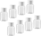 Plastic Lab Chemical Reagent Bottle 30ml/1oz Wide Mouth Sample Sealing Liquid Storage Container 10pcs