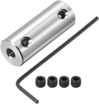 1/8 inch to 1/8 inch Bore Rigid Coupling Set Screw L26XD10 Aluminum Alloy,Shaft Coupler Connector,Motor Accessories
