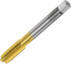 Metric Thread Tap M10 x 1.25 H2 Titanium Coated M35 High Speed Steel Straight Flute Screw Thread Milling Machine Taps Threading Tapping Repair Tool