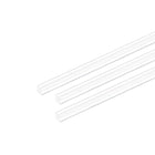 Acrylic Square Rod,5mmx5mmx20inch Clear Plastic Rod Solid PMMA Bar 3pcs