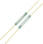 2Pcs Clear Glass Sealed Axial Leading Reed Switch DC100V 0.5A MKA14103