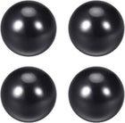 4Pcs Thermoset Ball Knob M6 Female Threaded Machine Handle 20mm Diameter Smooth Rim Black