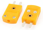 Male K Type Thermocouple Wire Temperature Probe Connector 2 Pcs