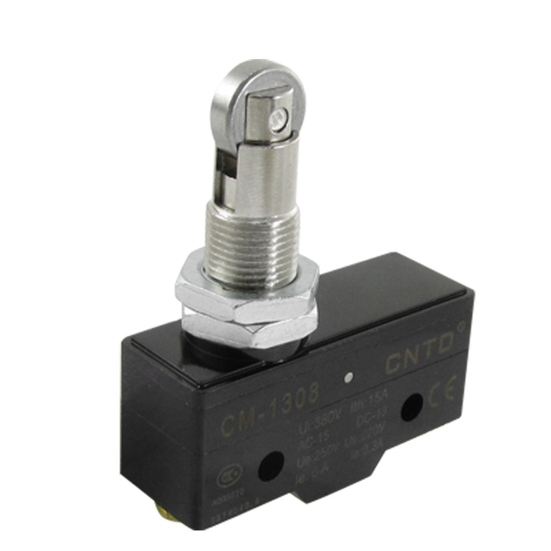 Screw Terminals Parallel Roller Plunger Micro Switch CM-1308 Gold Tone