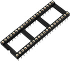10pcs DIP IC Chip Socket Adaptor 2.54mm Pitch 15.2mm Row Pitch 2 Row 40 Round Pins Soldering