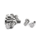 a14103100ux0081-DM Full Thread Hex Head Screw Bolt, Stainless Steel, 3/8"-16 x 3/4" Size (Pack of 10)