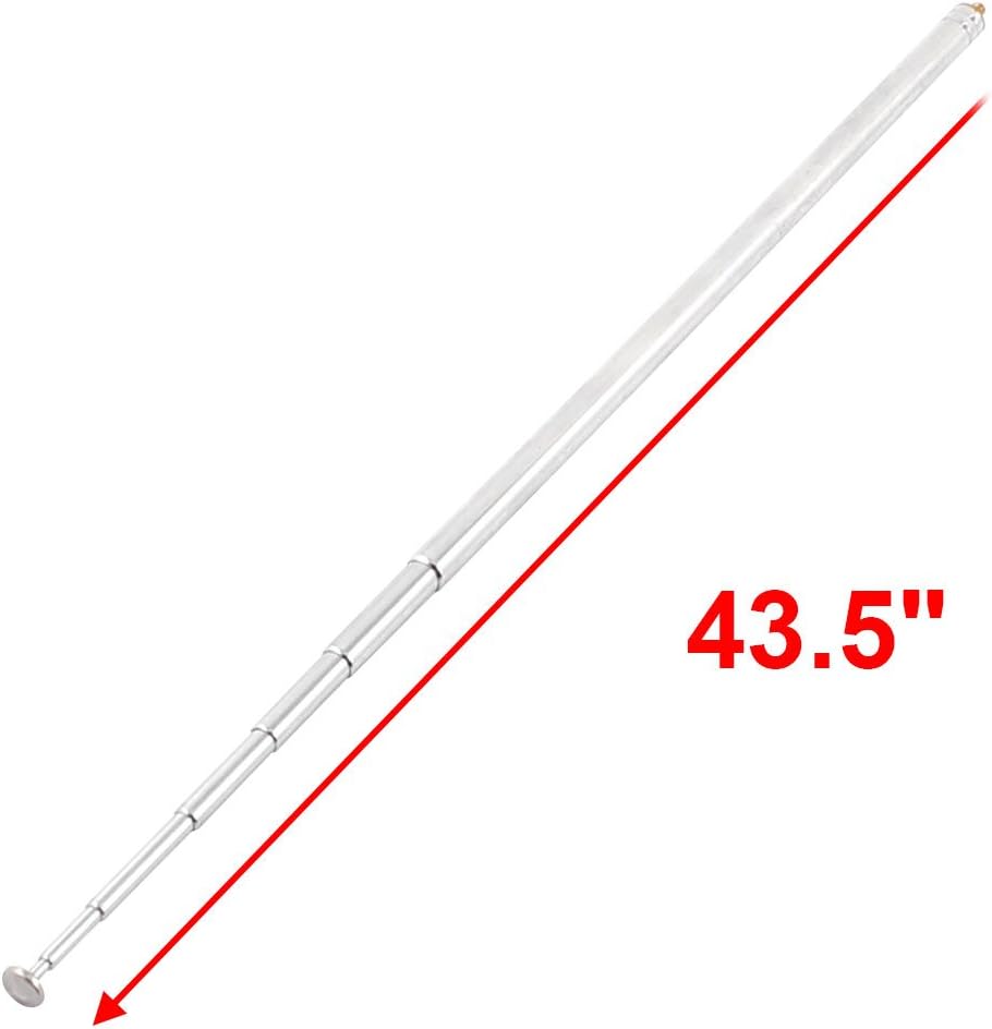 19,5cm bis 110,5cm 7 Teile Teleskopantenne Ersatz 3mm Schraubenausführung