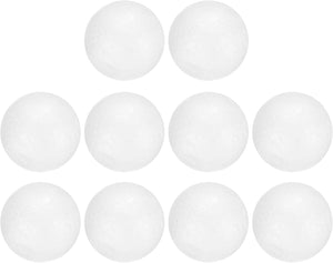 15 Pcs White Foam Balls, 2.8 Inch Polystyrene Craft Foam Balls Solid Round Ball for Art, Household, DIY, Party Decorations
