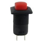a11120700ux0473 AC 125V /3A 250V/1.5A Off(On) N/O Latching Red Cap Push Button Switch, 0.59" Width, 1.18" Length