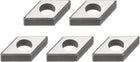 19/32"x3/16" Carbide Turning Insert Seats Shim 55 Degree Rhombus MD1504 for Indexable Tool Holder 5Pcs