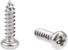 2.6x10mm Self Tapping Screws Phillips Pan Head Screw 316 Stainless Steel Fasteners Bolts 50Pcs